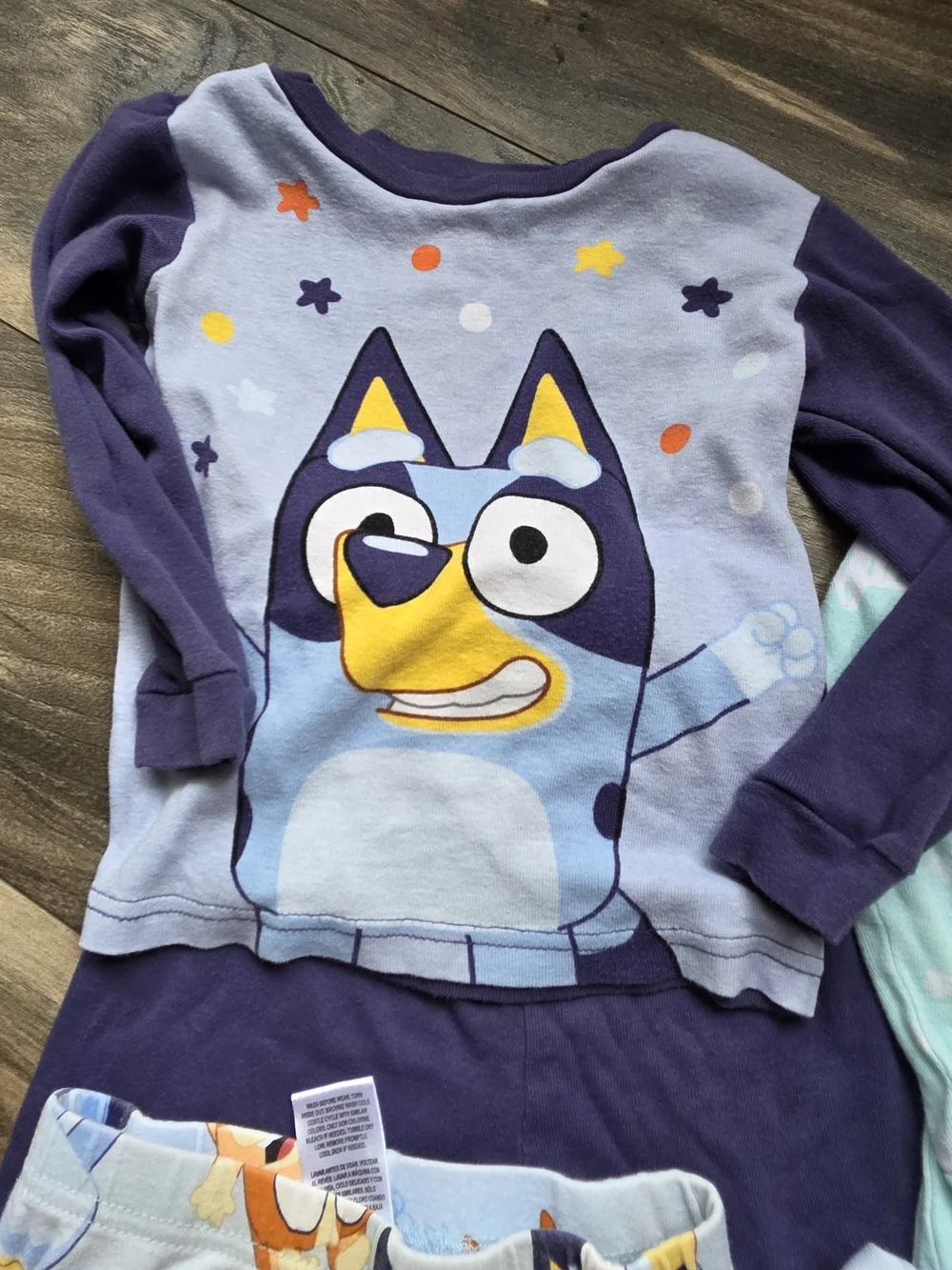 Lot of 4 Bluey Long Sleeve PJs